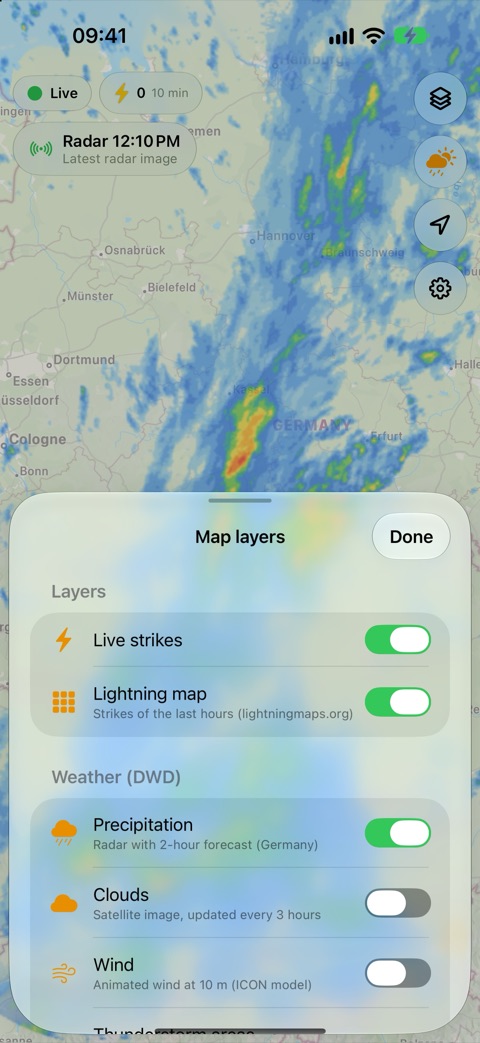 Layer selection